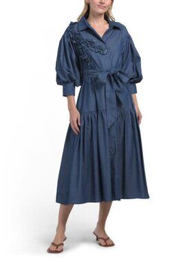 gracia denim dress Gracia Denim Collared Dress